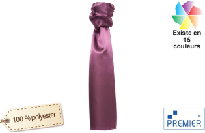 Foulard d'affaire satiné et agréable à porter publicitaire personnalisé avec logo