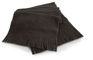 Écharpe polaire personnalisée anti boulochage avec franges