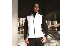 Bodywarmer pour femme en softshell léger personnalisé