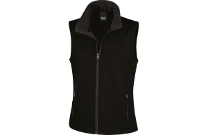 Bodywarmer pour femme en softshell léger personnalisé