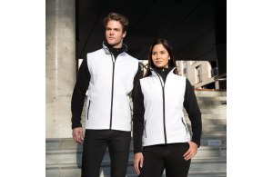 Bodywarmer pour homme en softshell léger personnalisé