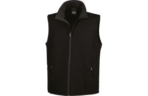 Bodywarmer pour homme en softshell léger personnalisé
