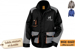 Veste de travail personnalisée Result professionnel à multipoche