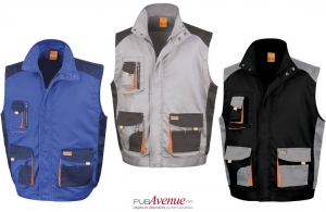 Gilet de travail personnalisé Result veste professionnel multipoche