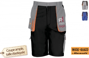 Short de travail personnalisé Result multipoches