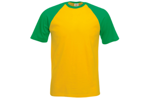T-shirt baseball à manches bicolore personnalisé