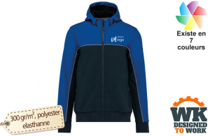 Veste softshell de travail bicolore 3 couches bionic finish unisexe