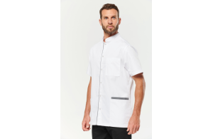 Blouse médicale blanche pour homme personnalisée