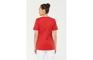 Blouse médicale femme personnalisée à bouton pression