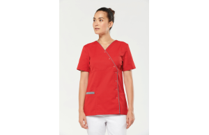 Blouse médicale femme personnalisée à bouton pression