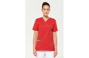 Blouse médicale blanche pour femme personnalisée