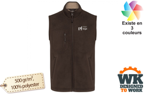 Gilet polaire épais avec intérieur sherpa kariban workwear Designed publicitaire personnalisé avec logo brodé 