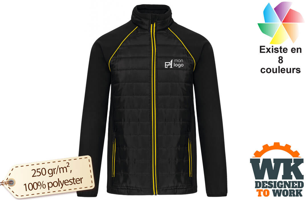 Doudoune de travail kariban Day To Day bi-matière unisexe