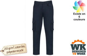 Pantalon de travail à multipoches personnalisé avec logo 