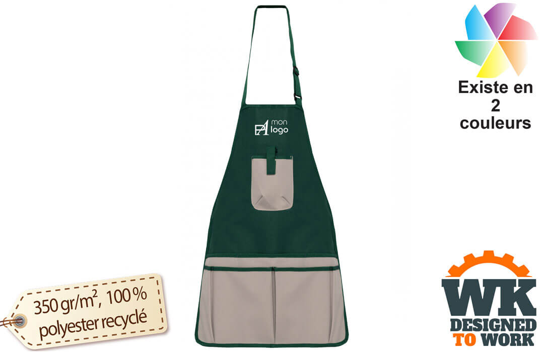 Tablier de jardinier personnalisé professionnel kariban workwear Designed