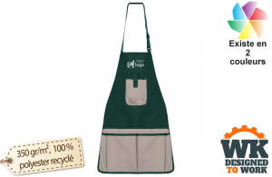 Tablier de jardinier kariban workwear Designed professionnel publicitaire personnalisé avec logo 