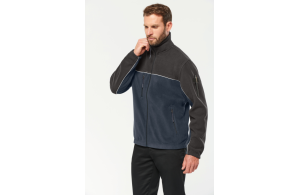 Veste polaire bicolore écoresponsable kariban two-tone Line unisexe
