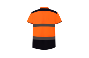 Polo de travail haute visibilité jaune ou orange fluo