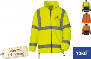 Veste polaire de sécurité à haute visibilité