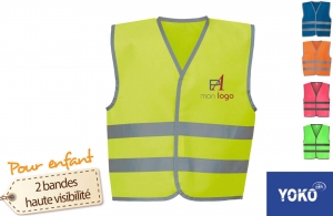 Gilet de sécurité enfant à haute visibilité personnalisé